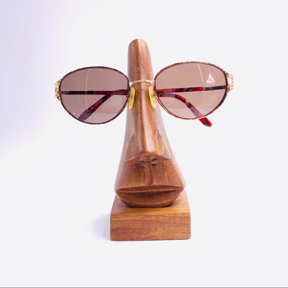 Vintage Katherine 11A Brown Oval Sunglasses Frames